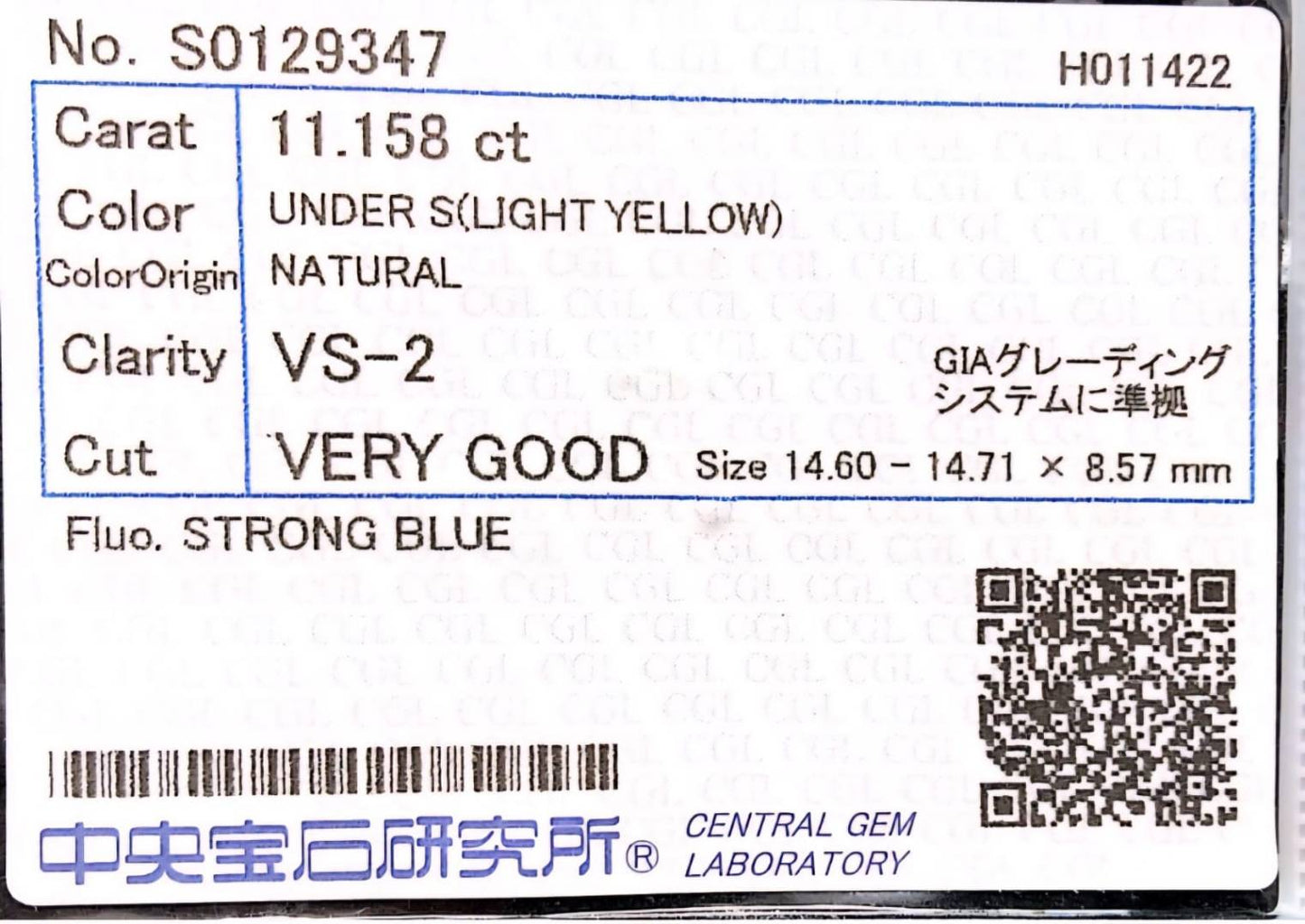 Gorgeous 11.58ct natural diamond ring in platinum.grading report Pt900 ring, April birthstone 【CGLgrading reportwith