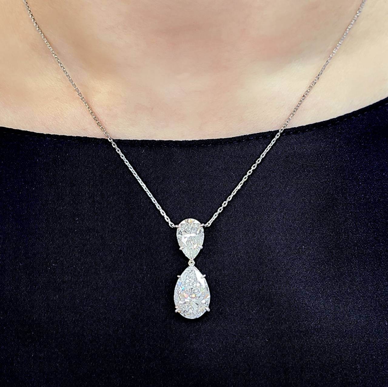 【輝きの極限】5.01ct Dカラー Flawless 2EX 天然ダイヤモンド プラチナ Pt900 ペンダント ネックレス 【GIA・中央宝石研究所鑑定書付】