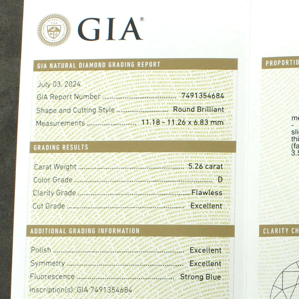 GIA鑑定書付】世界最高級超大粒 5ctUP!D FL 3EX 다이아몬드 루스