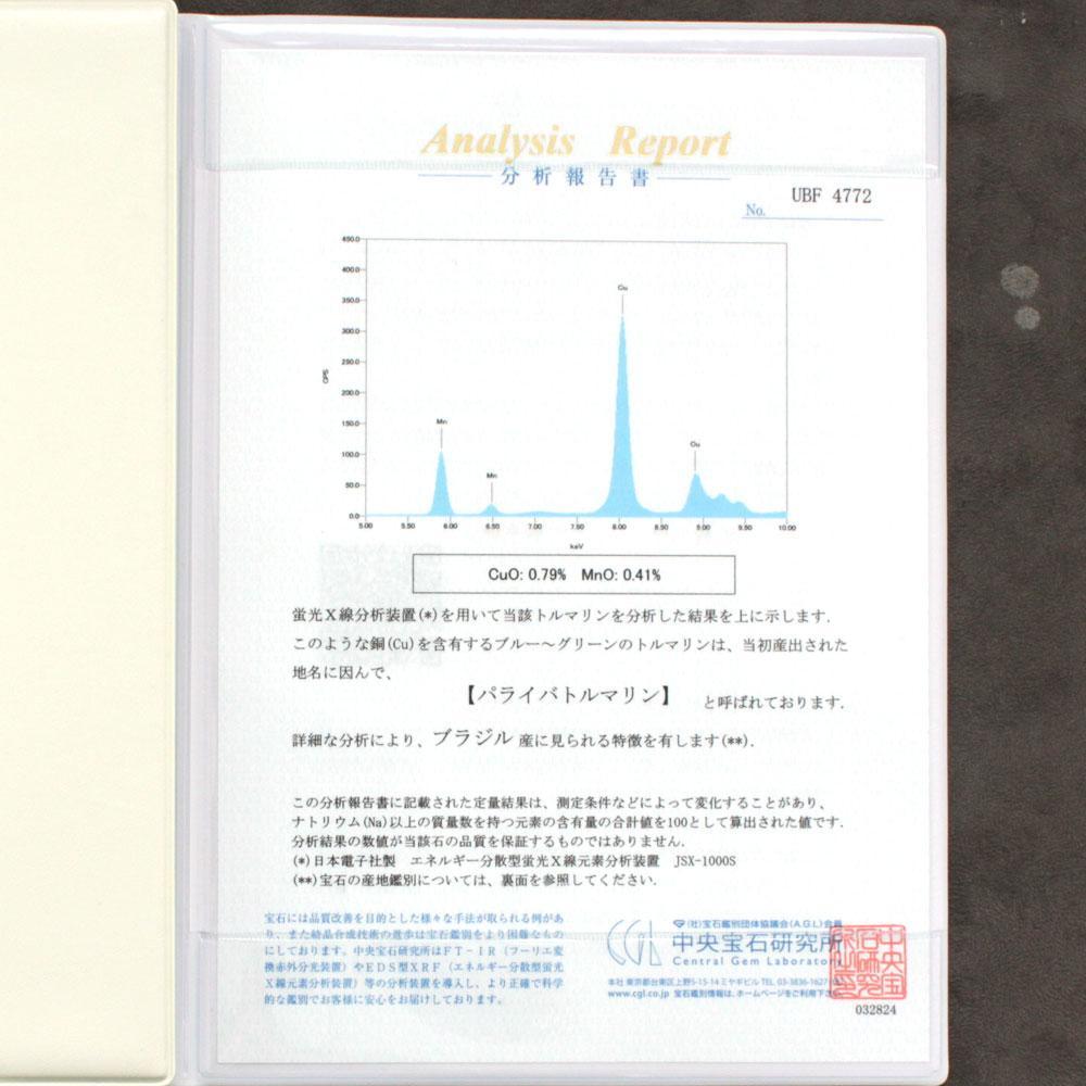 ブラジル産 ほぼ2ct 天然 パライバトルマリン 天然 ダイヤモンド プラチナ Pt900 リング 【CGL鑑別書付】