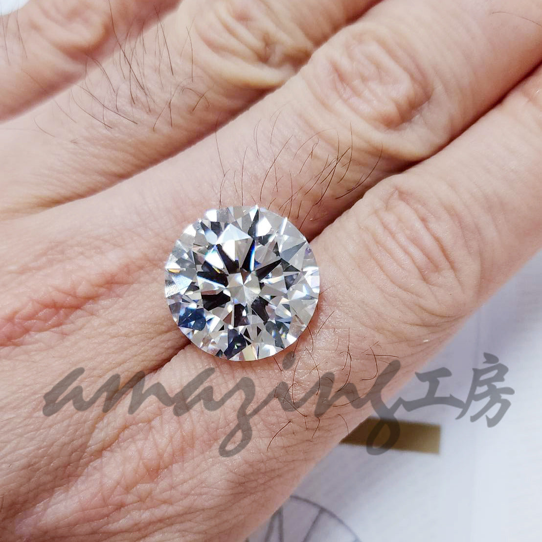 20.23ct Dカラー Flawless 3EX TYPE2A 天然 ダイヤモンド ラウンドブリリアントカット ルース 【 GIA 鑑定書 –  アメイジング工房