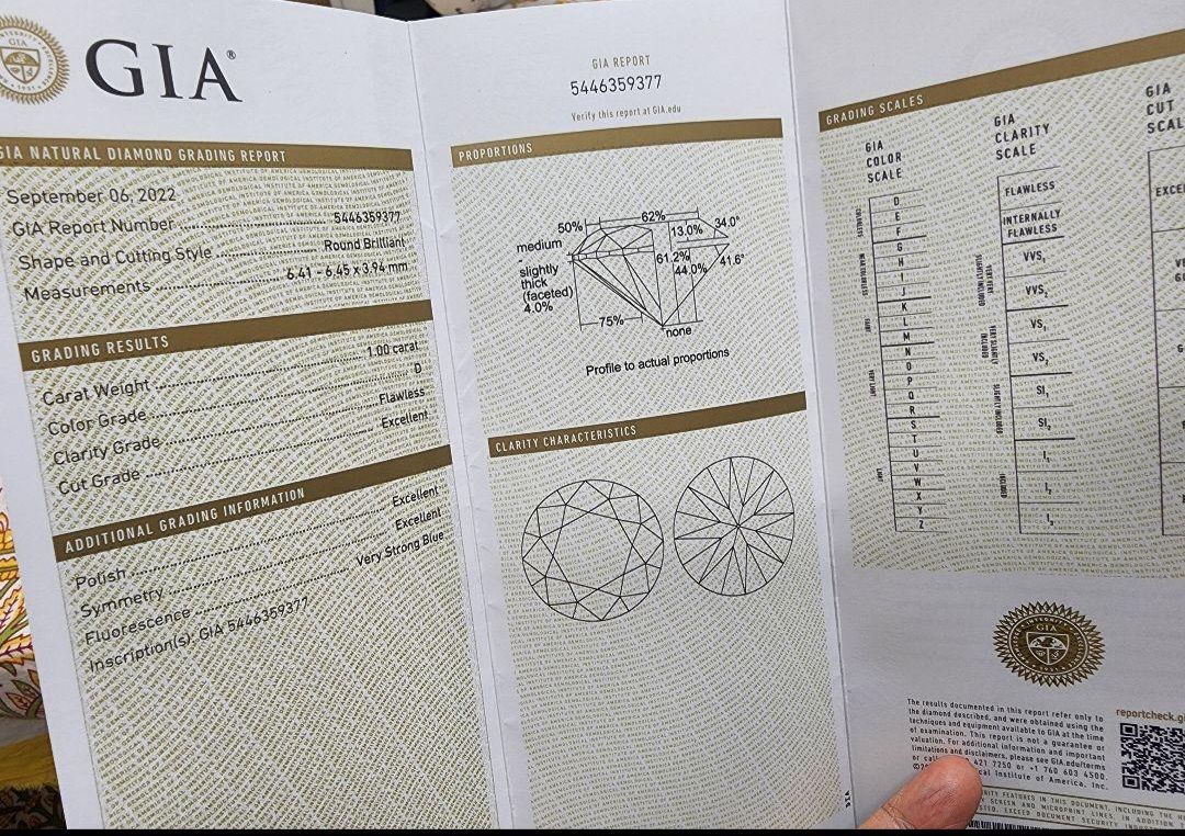 1CT -100ct D FL 3EX request