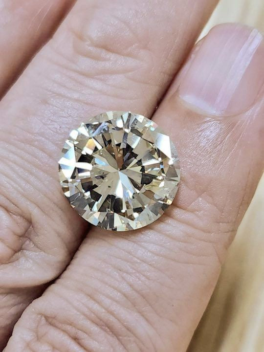 【中央宝石研究所鑑定 】超大粒 ほぼ 10ct 天然 ダイヤモンド ルース ラウンド ブリリアントカット SI-2