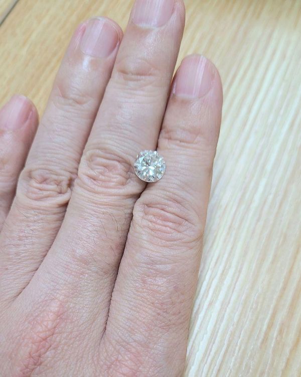 【中宝鑑定】迫力の大粒 2.041ct・Iカラー・VS-1・GOOD 天然 ダイヤモンド ルース ラウンド ブリリアントカット