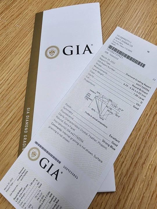 【GIA鑑定書付】強テリ! 1ct・Dカラー・VS-1・GOOD 天然 ダイヤモンド PT900 プラチナ リング 指輪