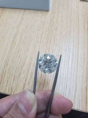 財産として買うならこれ! 11.824ct Hカラー I-1 Good 天然ダイヤモンド ルース ラウンドブリリアントカット【中宝鑑定付き】