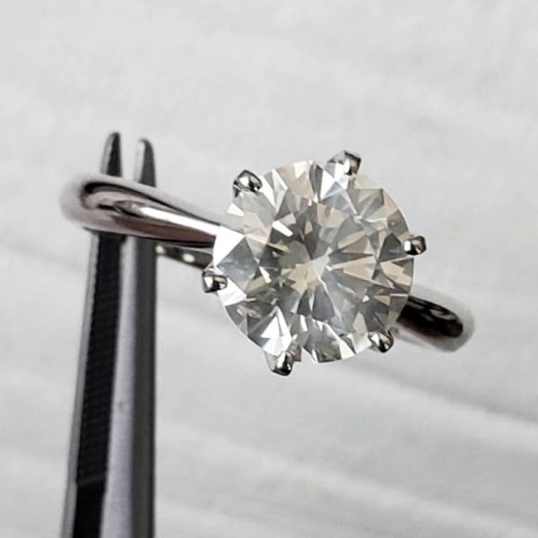 大粒 希少 エクセレント! 2ct・L・SI-2 天然ダイヤモンド PT900 プラチナ リング 指輪 4月誕生石【鑑定書付】