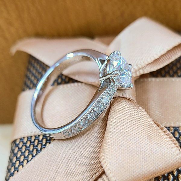 【GIA鑑定書付】世界最高品質! 1ct D IF 3EX 天然 ダイヤモンド プラチナ Pt900 リング 指輪
