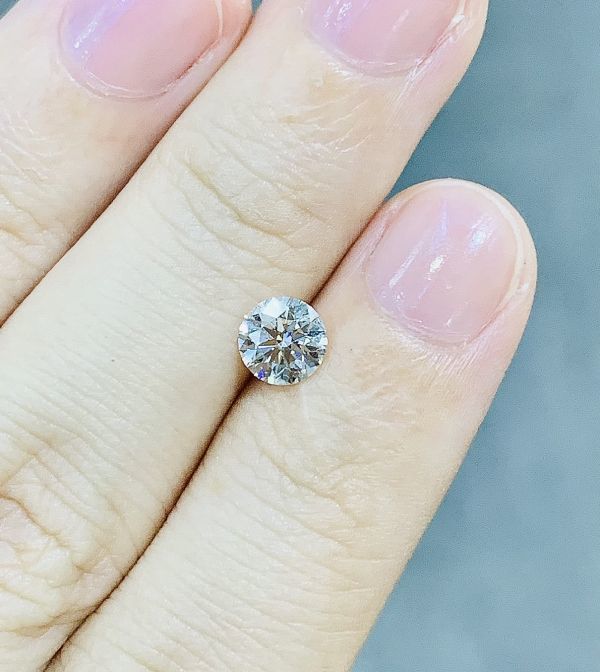 【中宝鑑定書付 】H&C・3EX・0.609ct・VS-2 ・Eカラー 天然ダイヤモンド ルース ラウンドブリリアントカット