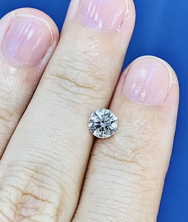 【中宝鑑定書付 】H&C・3EX・0.588t・SI-2 ・Hカラー 天然ダイヤモンド ルース ラウンドブリリアントカット