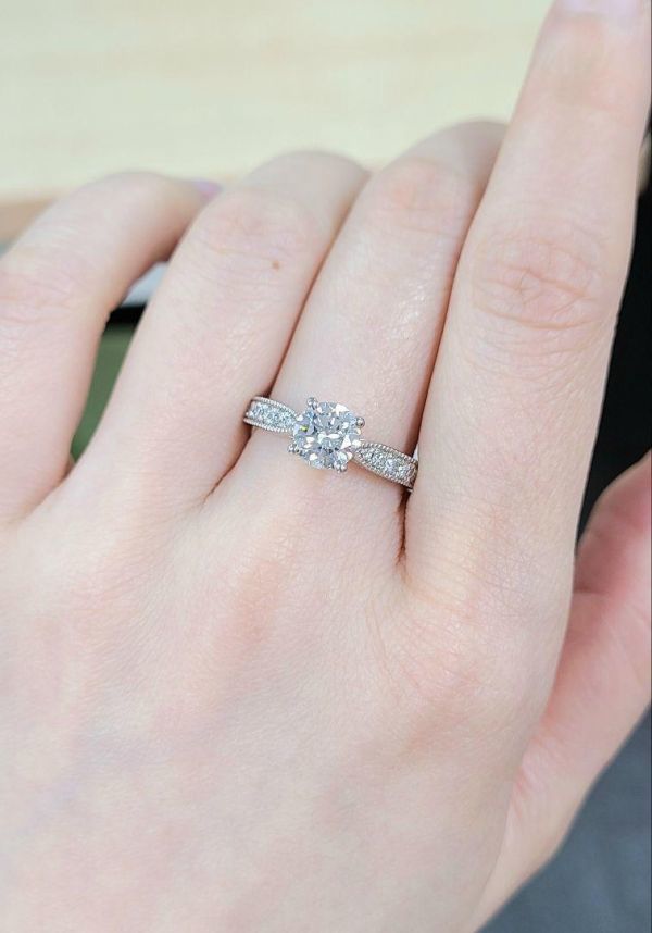 【GIA鑑定書付】世界最高品質! 1ct D IF 3EX 天然 ダイヤモンド プラチナ Pt900 リング 指輪