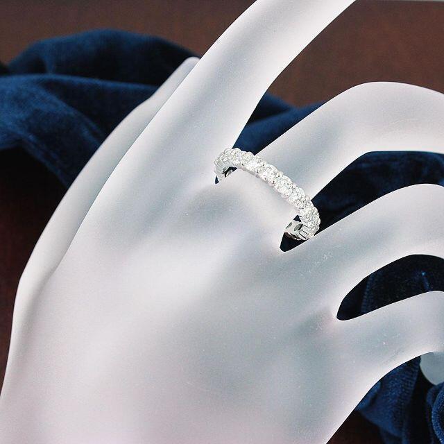 끝없는 사랑! 테리 텔리! 반짝임! 모든 H & C 천연 다이아몬드 전체 영원 PT950 플래티넘 링