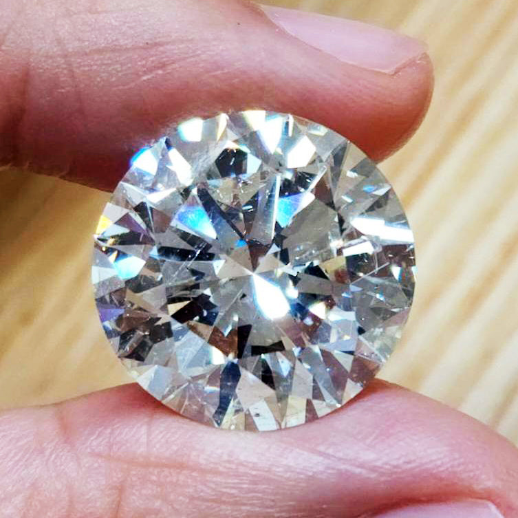 PT　天然ダイヤモンドルースのみ0.6ｃｔ　鑑定書付き 26.06ct L SI-2 3EX 天然 ダイヤモンド ルース 26.06カラット 【 CGL