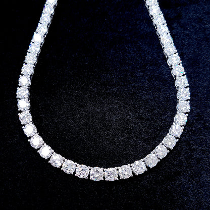 最高級！ 50.519ct 天然ダイヤモンド グラデーション プラチナ Pt900 テニスネックレス【中央宝石研究所ソーティング付】