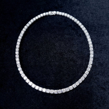 最高級！ 50.519ct 天然ダイヤモンド グラデーション プラチナ Pt900 テニスネックレス【中央宝石研究所ソーティング付】