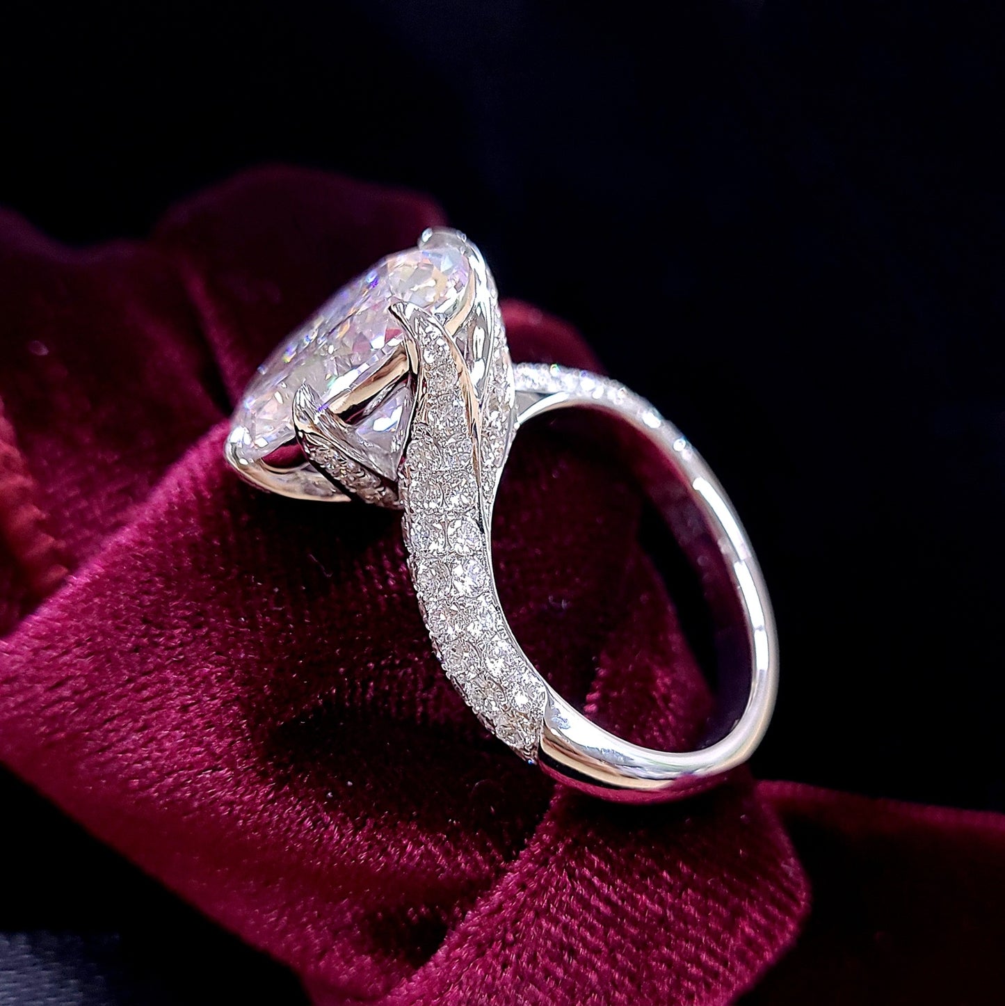 超希少 6.06ct 天然ピンクダイヤモンド Fancy light pink オーバルカット 18金（K18WGホワイトゴールド）リング 【GIA鑑定書付き】