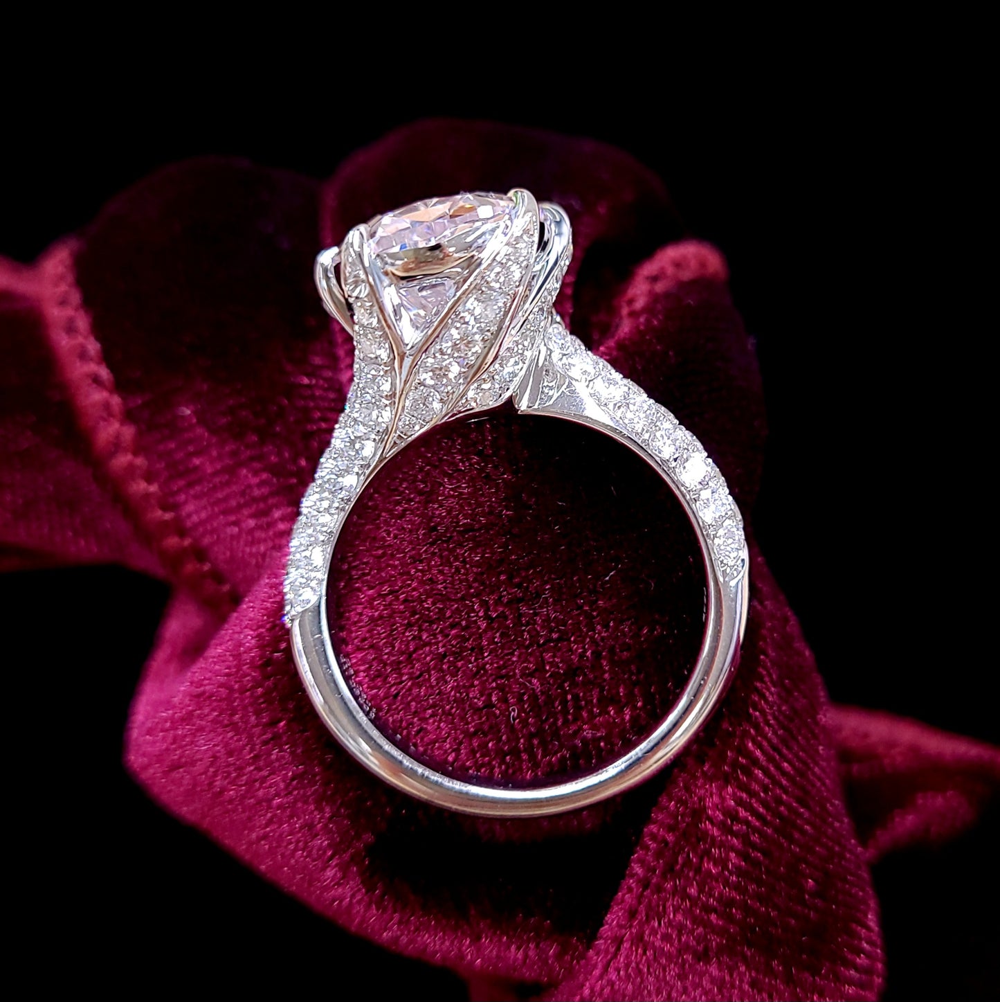 超希少 6.06ct 天然ピンクダイヤモンド Fancy light pink オーバルカット 18金（K18WGホワイトゴールド）リング 【GIA鑑定書付き】