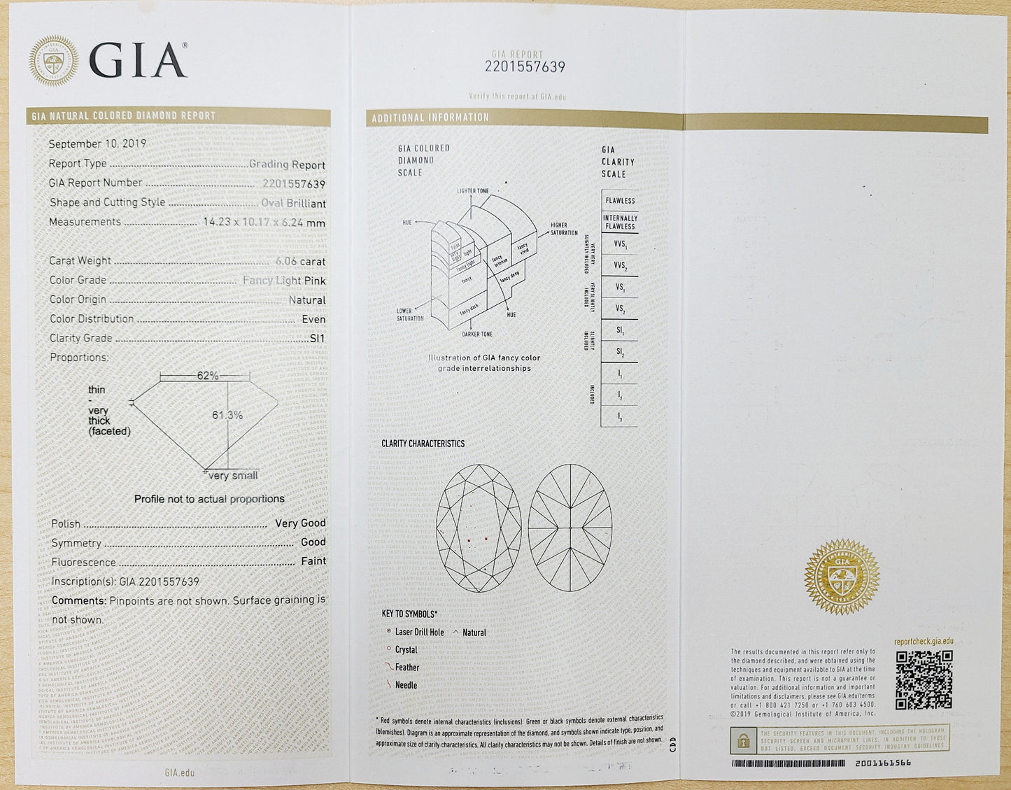 超希少 6.06ct 天然ピンクダイヤモンド Fancy light pink オーバルカット 18金（K18WGホワイトゴールド）リング 【GIA鑑定書付き】