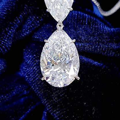 【輝きの極限】5.01ct Dカラー Flawless 2EX 天然ダイヤモンド プラチナ Pt900 ペンダント ネックレス 【GIA・中央宝石研究所鑑定書付】