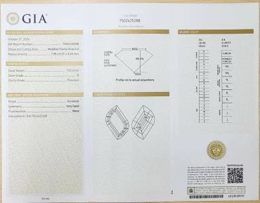 Rare Flame Step Cut Diamond loose [with GIA Certificate] [Miracle