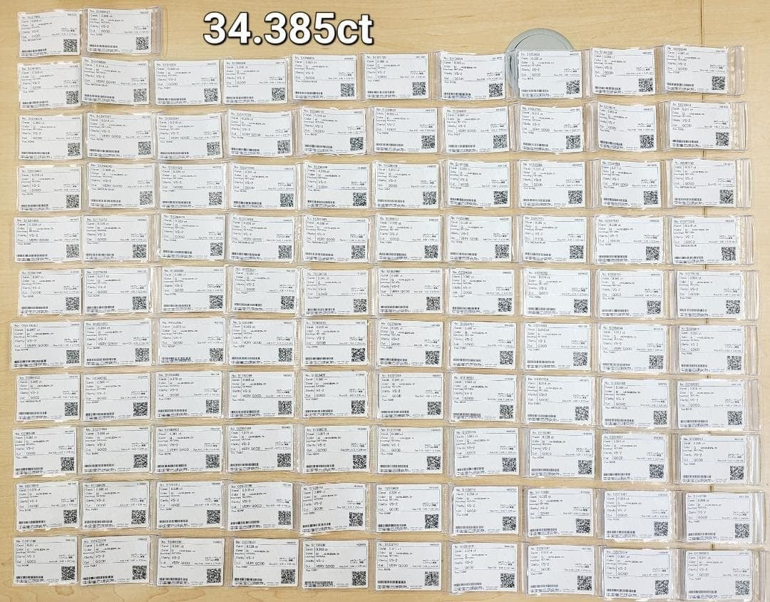 究極の輝き 34.385ct 天然ダイヤモンド VS-2 G〜Hカラー プラチナPt900 テニスネックレス【全石 中央宝石研究所ソーティング付】