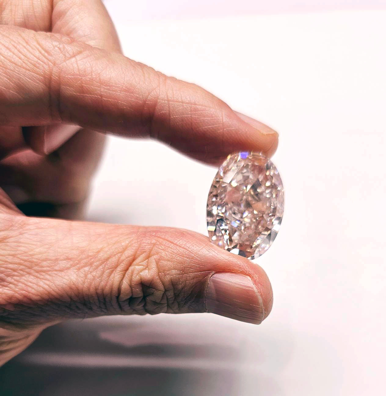 Super rare 35.94ct Natural Pink Diamond Light Pink Brown VS1 Oval Cut loose [With appraisal]