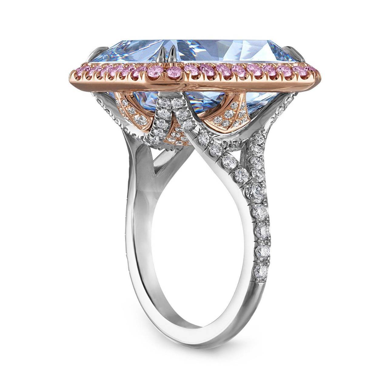 資産価値最高峰 幻の輝き 22.35ct ファンシーブルー IF TYPE2B 天然