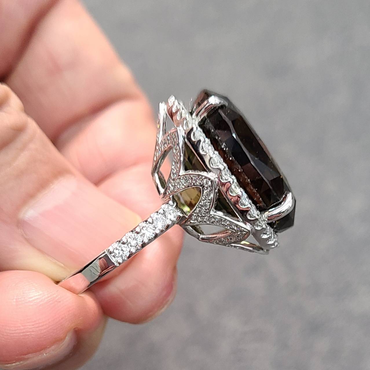 天然非加熱 アレキサンドライト ダイヤモンド ネックレス 計0.412ct PTチェーン長さ約45cm