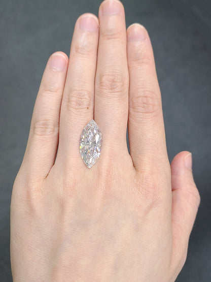 世界最高品質 完全無色 完全無傷 完全カット 7.05ct Dカラー Flawless 2EX 天然 ダイヤモンド マーキース カット ルース 【 GIA 鑑定書付 】