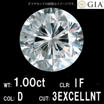 1.00CT D顏色如果3透明天然鑽石 裸鑽 圓形品牌削減[與GIA評估]