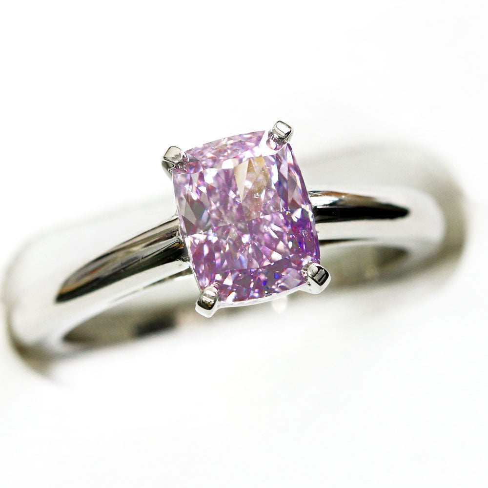 Cartier】1.55ct Fancy Intense Pink-Purple ダイヤモンド Pt950 Cartier】1.55ct Fancy Intense Pink-Purple ダイヤモンド Pt950