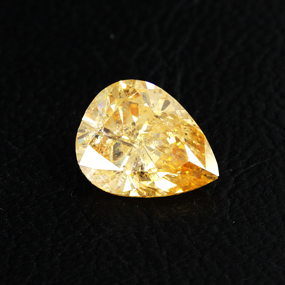 The sun shorter! 4.05ct Fancy Intense Yellow-Orange Pair Shape Natural Orange Diamond loose [With GIA certificate]