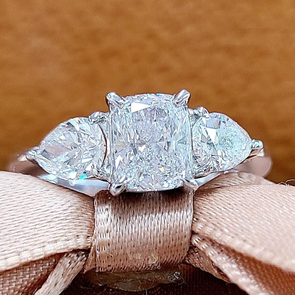 幻の純度】Type2a 天然ダイヤモンド 1.02ct D FL クッションカット