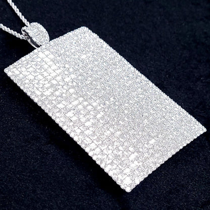 華麗！頂級品質！ 41ct 天然鑽石鉑金 Pt950 K18WG 項鍊墜子