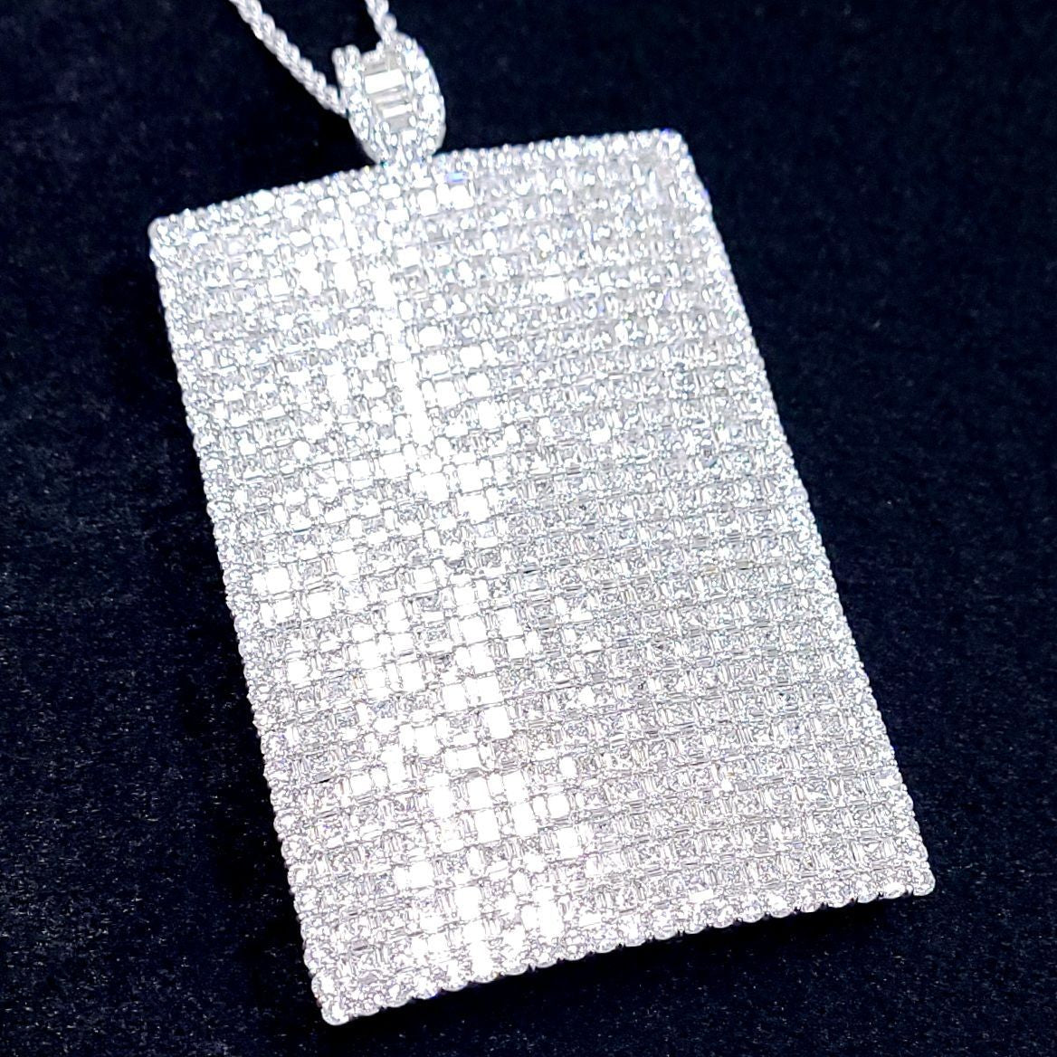 華麗！頂級品質！ 41ct 天然鑽石鉑金 Pt950 K18WG 項鍊墜子