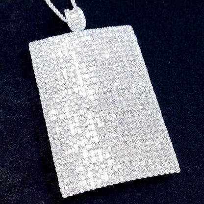 華麗！頂級品質！ 41ct 天然鑽石鉑金 Pt950 K18WG 項鍊墜子