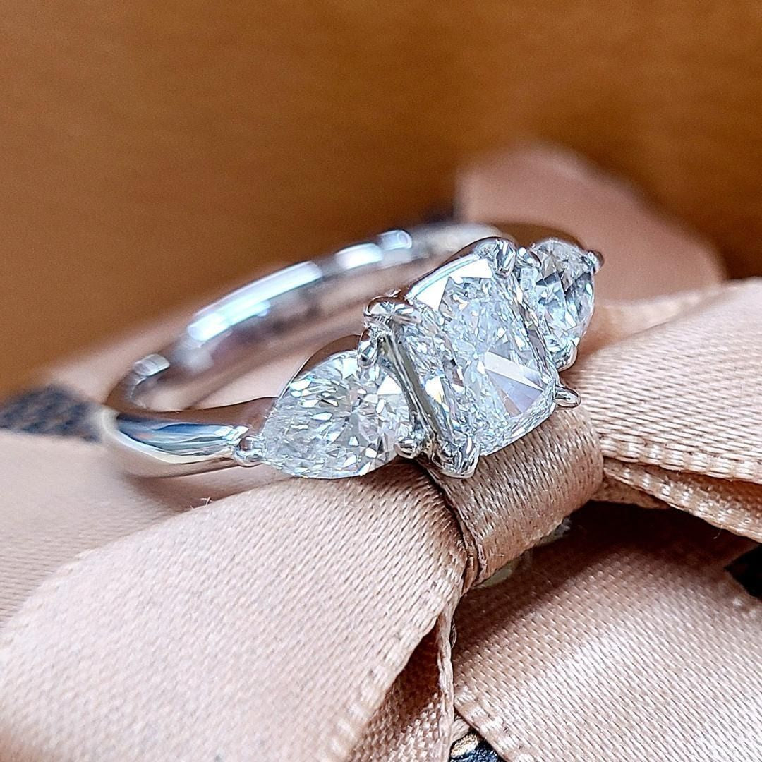 幻の純度】Type2a 天然ダイヤモンド 1.02ct D FL クッションカット