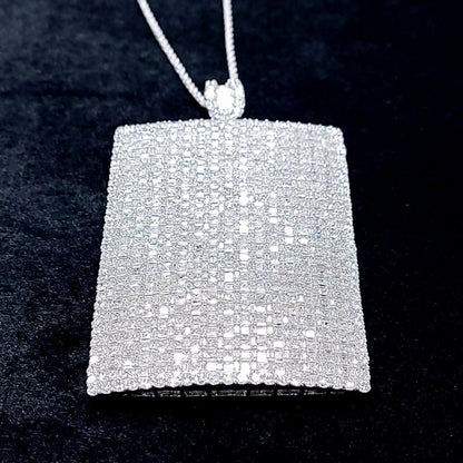 華麗！頂級品質！ 41ct 天然鑽石鉑金 Pt950 K18WG 項鍊墜子