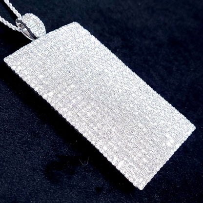 華麗！頂級品質！ 41ct 天然鑽石鉑金 Pt950 K18WG 項鍊墜子