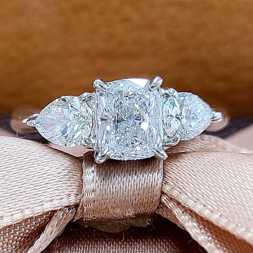 幻の純度】Type2a 天然ダイヤモンド 1.02ct D FL クッションカット