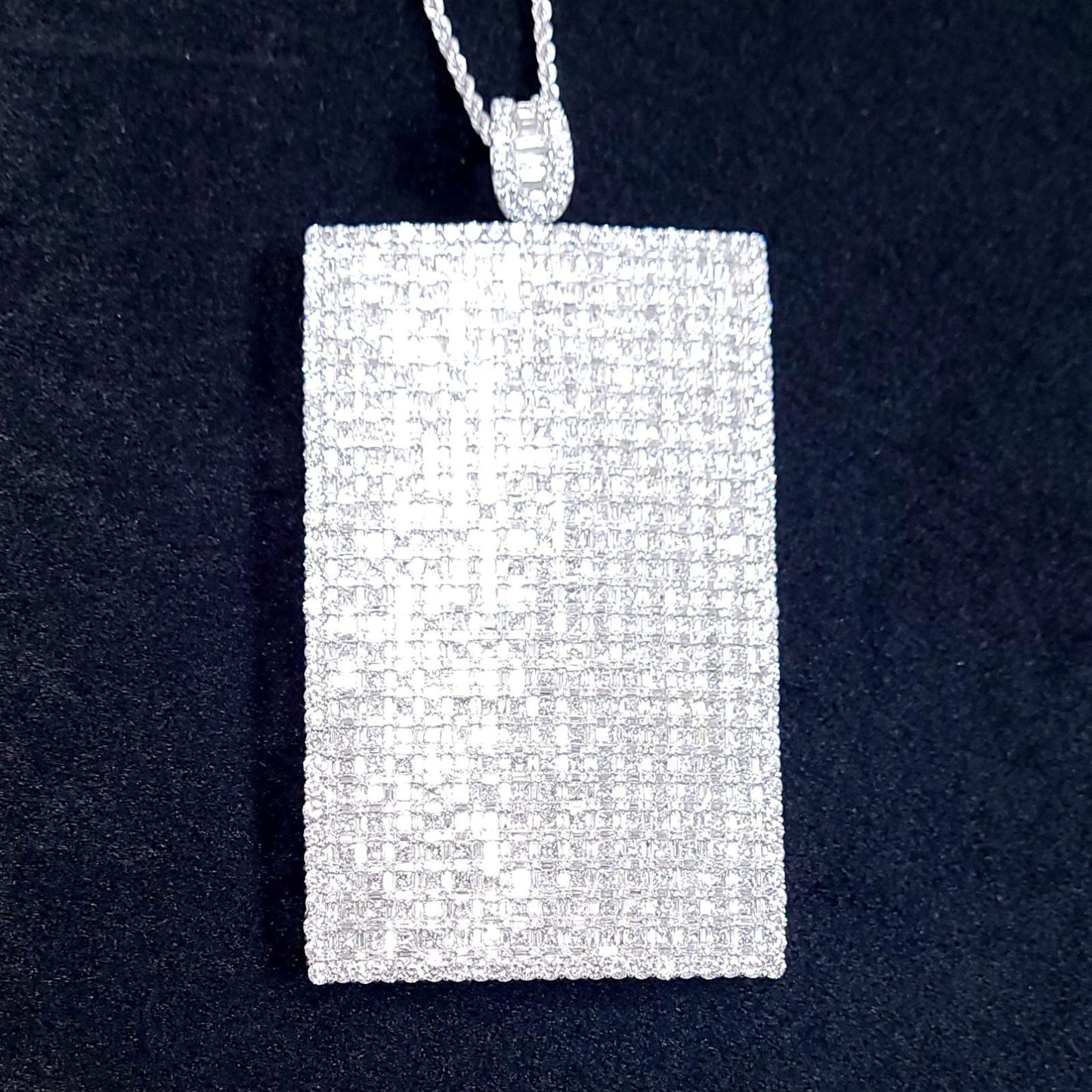 華麗！頂級品質！ 41ct 天然鑽石鉑金 Pt950 K18WG 項鍊墜子