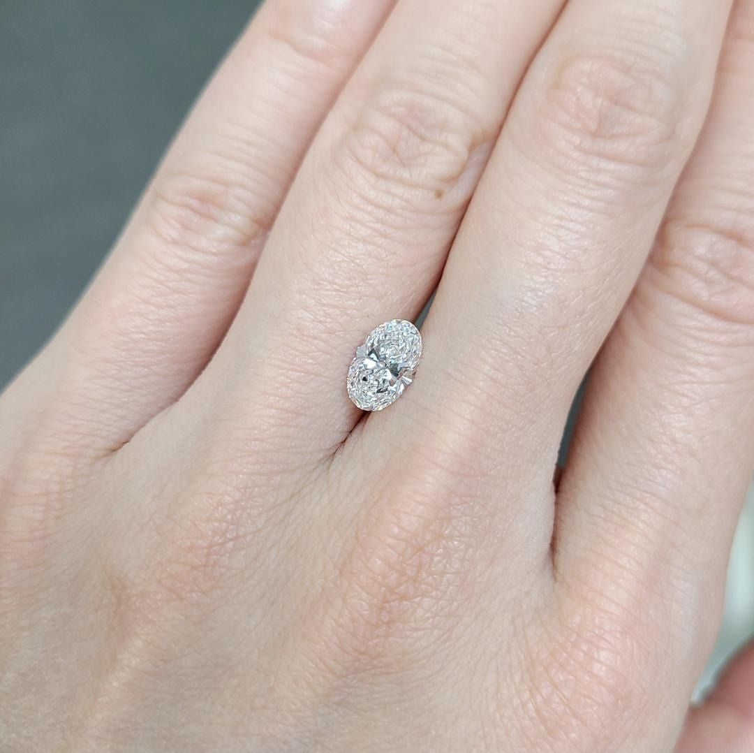 奇跡の完全無傷】 1ct Dカラー FL 天然ダイヤモンド オーバル ルース