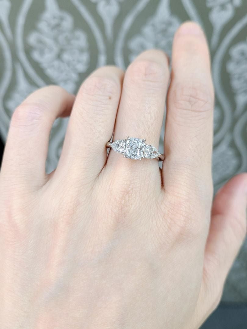 幻の純度】Type2a 天然ダイヤモンド 1.02ct D FL クッションカット