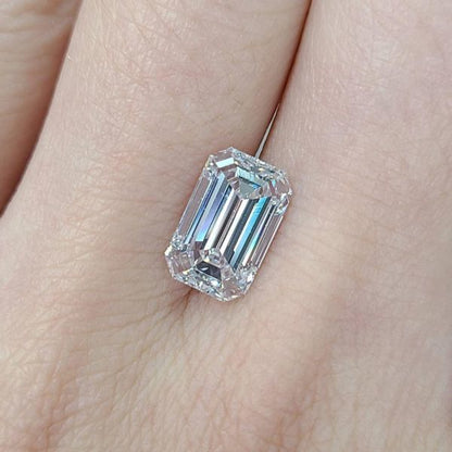 [With GIA Appraisal] World's Highest quality 2.34ct D color Flawless EX natural diamond emerald cut loose