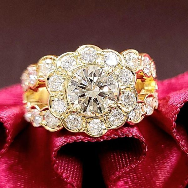 大粒❣️Ptダイヤ0.302ctリング 0.88ct アレキサンドライトダイヤモンドリング Al 0.88ct D1