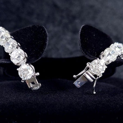 Gleam! All Heart Cue H&C 10ct Natural Diamond PT900 PT850 Platinum Tennis Bracelet April Birthstone 【identification reportWith] (copy)