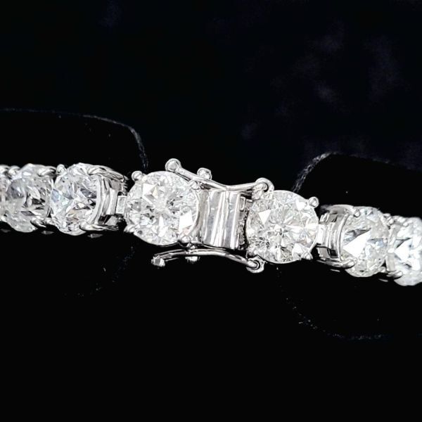 30.48ct ダイヤモンド プラチナ PT900 テニスブレスレット【鑑別書付