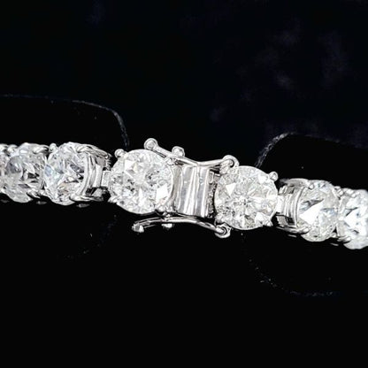 Gleam! All Heart Cue H&C 10ct Natural Diamond PT900 PT850 Platinum Tennis Bracelet April Birthstone 【identification reportWith] (copy)