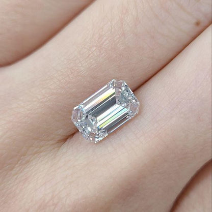 [GIA 감정] 세계 최고 품질 2.34ct D 색상 완벽한 자연 다이아몬드 에메랄드 컷 루스