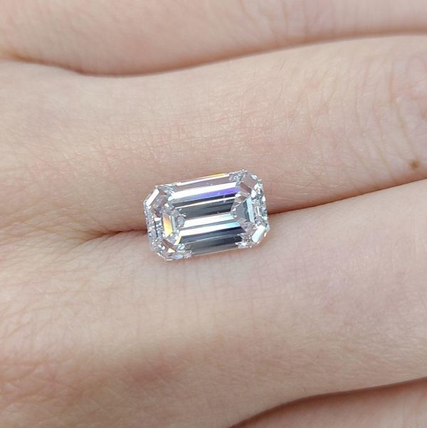 【GIA鑑定書付】世界最高品質 2.34ct Dカラー Flawless EX 天然 ダイヤモンド エメラルドカット ルース